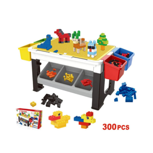 Little Story Blocks 3-in-1 Kids Activity Table Grey