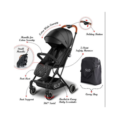 Travel Lite Stroller - SLD by TEKNUM - Black