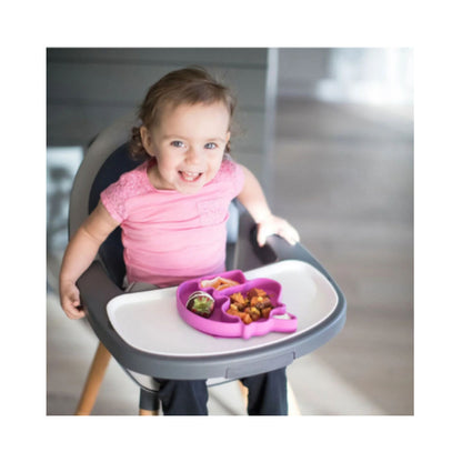 Eazy Kids Silicon Suction Plate - Unicorn Pink
