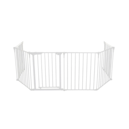 Baby Safe Convertible Playpen with Mat - White