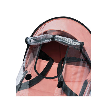 Babyzen Yoyo Bassinet Rain Cover Black Pink