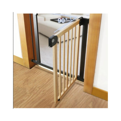 Baby Safe Wooden Safety Gate - Natural Wood