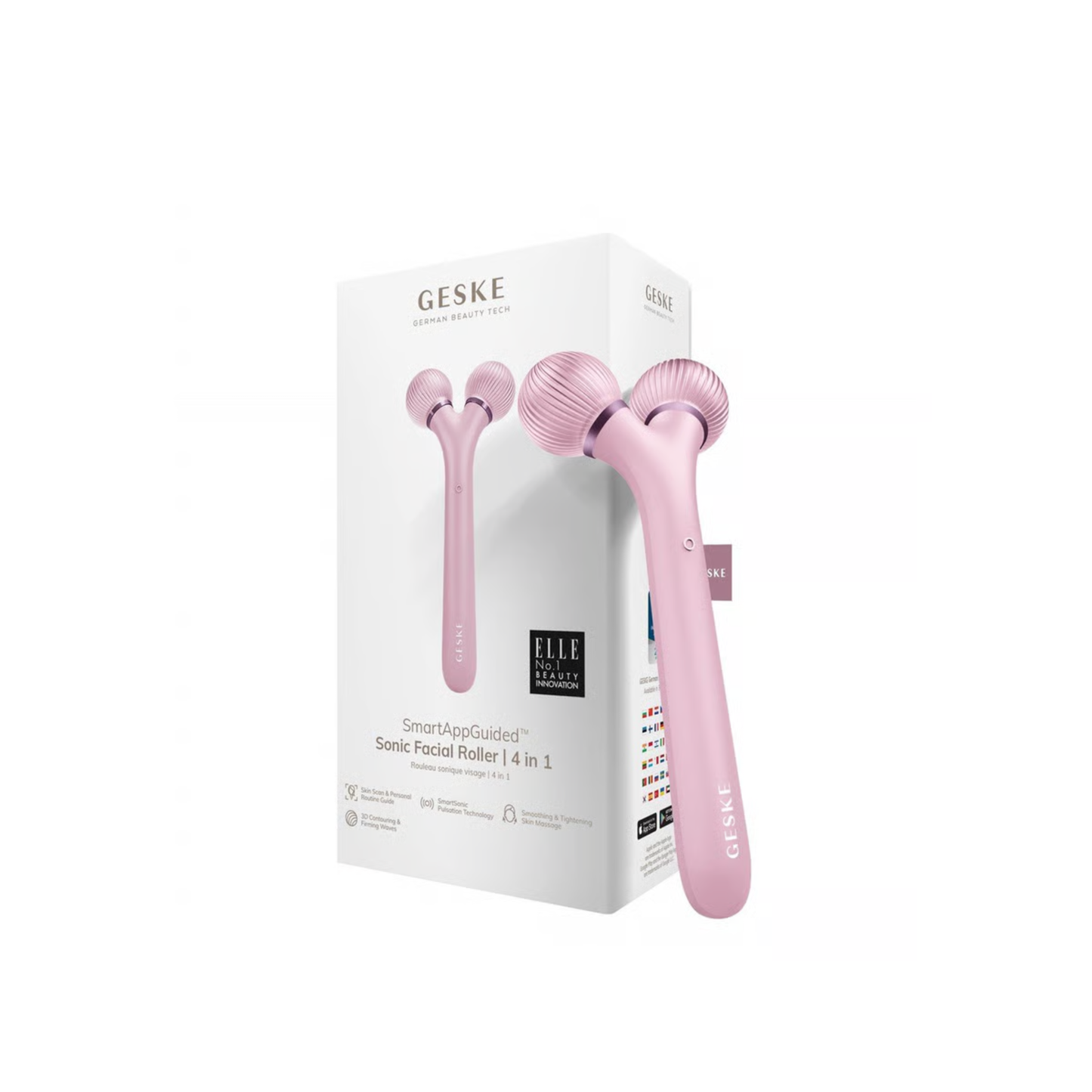 Geske Sonic Facial Roller  4 in 1 (Pink)