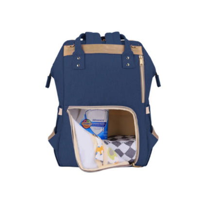 SUNVENO Diaper Bag with USB - Navy Blue