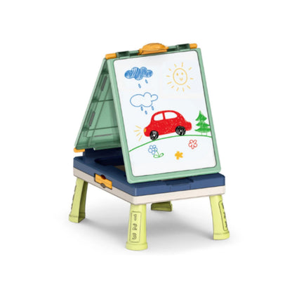 Little Story Artist Double Sided Handbag Drawing Board (31 Pcs) W/ Board Game - Green