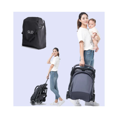 TEKNUM Grey Travel Lite Stroller + Alameda Diaper Backpack - Large - Grey with Hooks