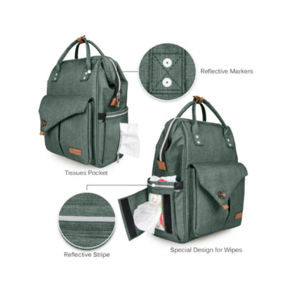 Alameda Diaper Backpack - Large - Olive Green