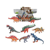 Little Story 6Pcs Simulated Dinosaur With IC Vocalization Toy (Included 2Pcs*AG3 Batteries) - Multicolor