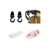 SUNVENO Rotating Stroller Hooks and Diaper Changing Pad Combo