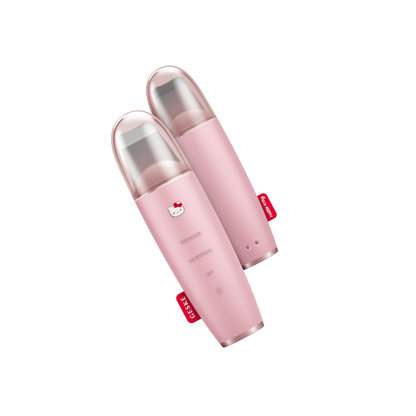 Geske SmartAppGuided MicroCurrent Skin Scrubber & Blackhead Remover | 9 in 1 (Hello Kitty Pink)"