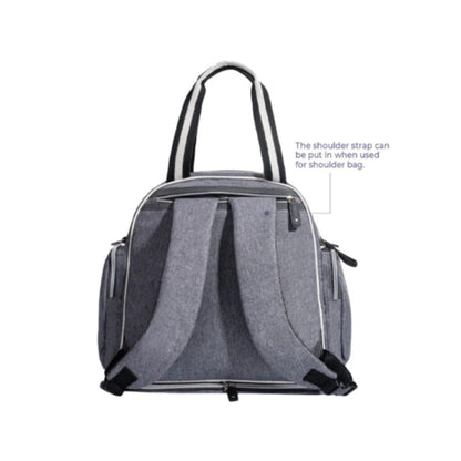 SUNVENO Signature Maternity Diaper bag - Grey