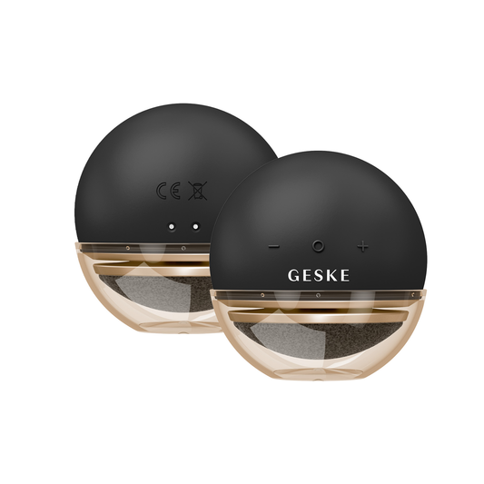 Geske SMARTAPPGUIDED ELECTRIC PUMICE FOOT SMOOTHING SPINING SPHERE | 8 IN 1 (BLACK)