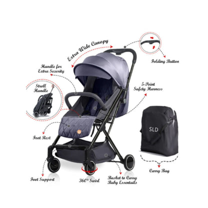 "Travel Lite Stroller - SLD by TEKNUM - Dark Grey "