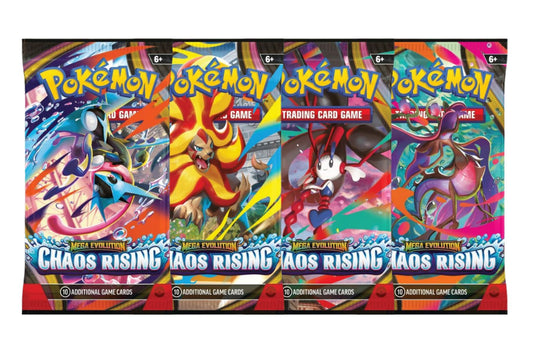 2025 Pokémon Mega Evolution Chaos Rising (4 Packs)