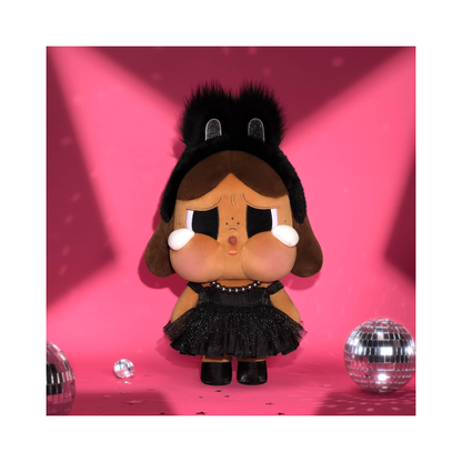 Pop Mart Plush Doll - Crybaby Shiny Shiny Series Black
