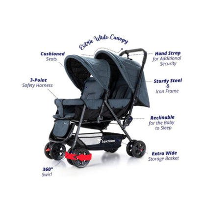 TEKNUM Double Baby Stroller