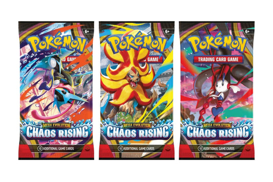 2025 Pokémon Mega Evolution Chaos Rising (3 Packs)