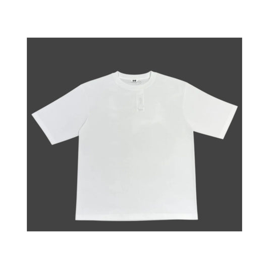 AIRism Cotton Crew Neck Oversized T-Shirt for Men - White