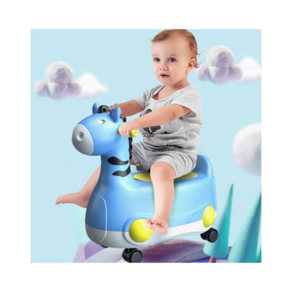 Eazy Kids Horse Potty Car - Blue