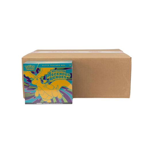 Pokemon TCG: Ascended Heroes Elite Trainer Box Sealed Case (English Version)