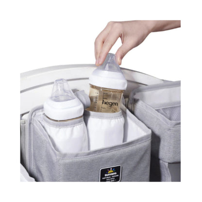SUNVENO Baby Bedside Portable Crib Organizer - Grey