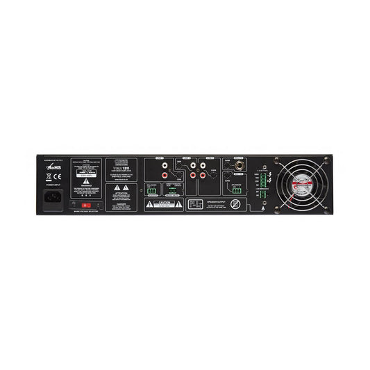 Cloud VMA120EK Contractor Series - 120W Mixer Amplifier, 1 x 120w, 4Ω/100v, 2U