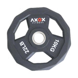 Axox Fitness 3-Grip TPU Weight Plates - 10kg
