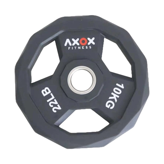Axox Fitness 3-Grip TPU Weight Plates - 10kg