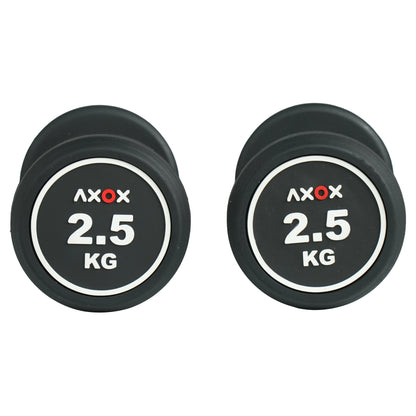 Axox Fitness Round Dumbbell Set - Pair - 2.5Kg-25Kg