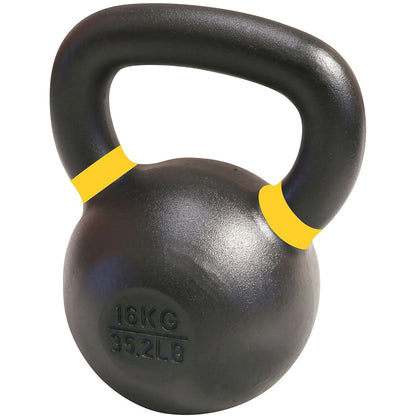 Axox Fitness Cast Iron Kettlebell With Color Ring - 16kg