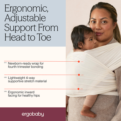 Ergobaby - Aura Sustainably Sourced Knit Baby Wrap