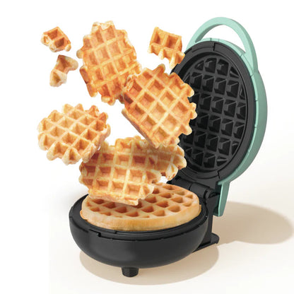 Nutricook Mini Waffle Maker - Aqua Marine