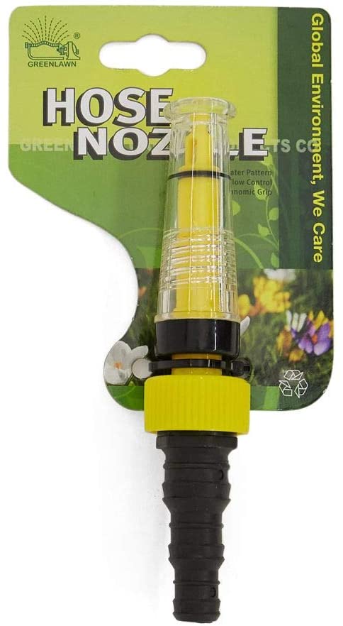 Green Lawn Plastic Twist Hose Nozzle Yellow/Black