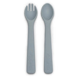 Pippeta Silicone Spoon & Fork - Sea Salt