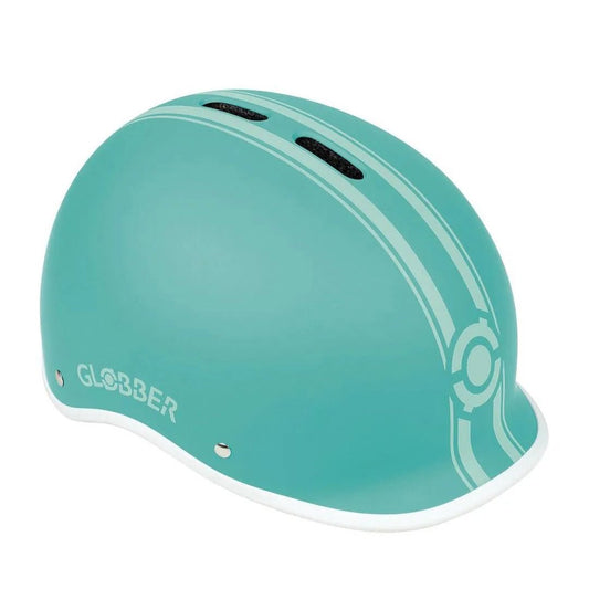 Globber - Ultimum Helmet, ABS Shell, LED Lights, Foam Pads, 3 Years+, 80 x 23 x 28.5 cm - Mint