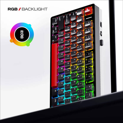 Cybeart X75 Rhino - TKL CNC Aluminium Tri-Mode Wireless RGB Gaming Keyboard - Signature Edition