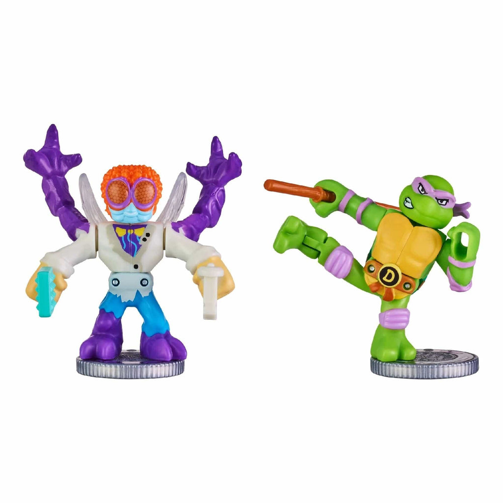 Akedo Toys Akedo Teenage Mutant Ninja Turtles S1 Versus Pack - Donatello VS Baxter Stockman