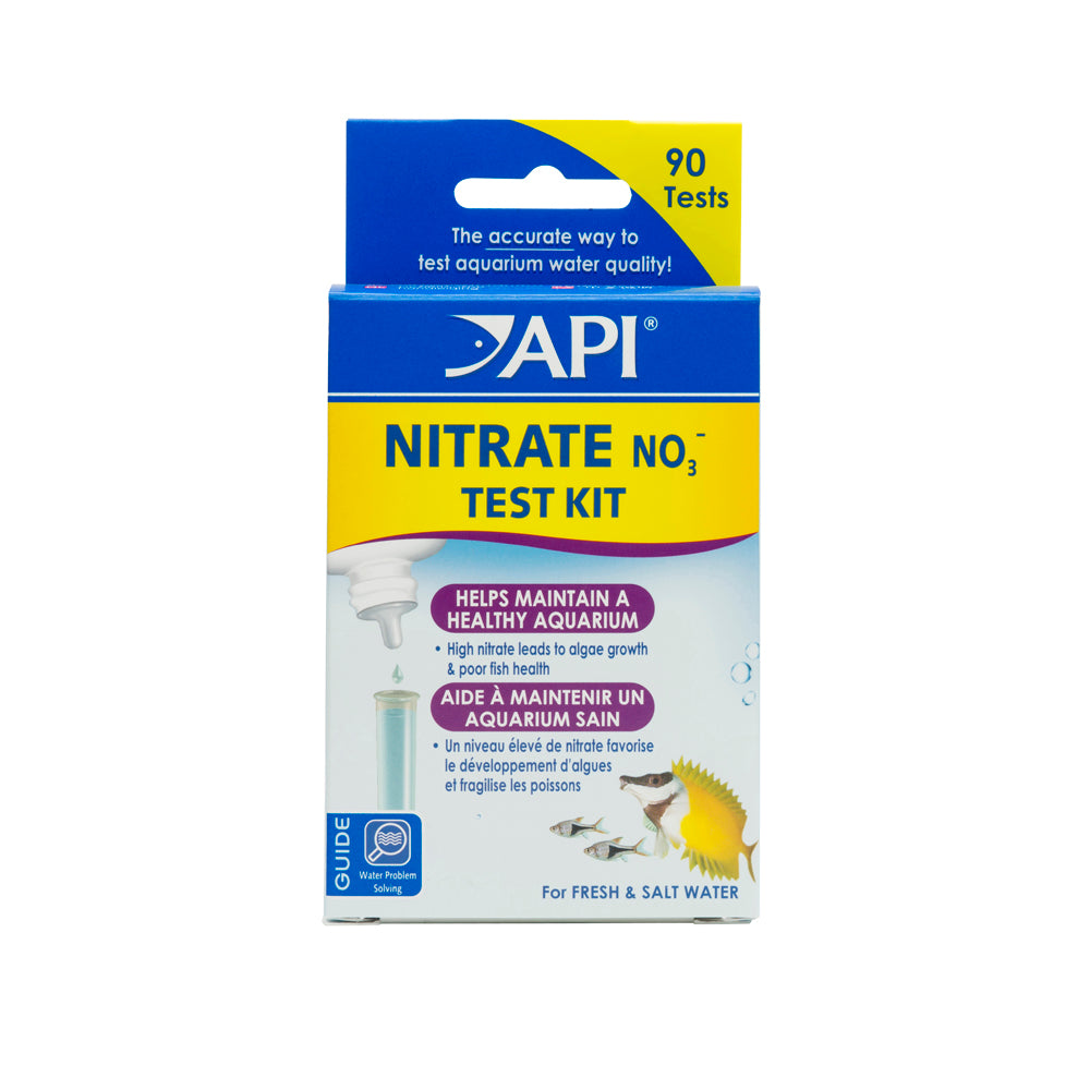 API Nitrate NO3 Test Kit 0 to 160ppm Range 90 Count Fresh & Saltwater Aquarium