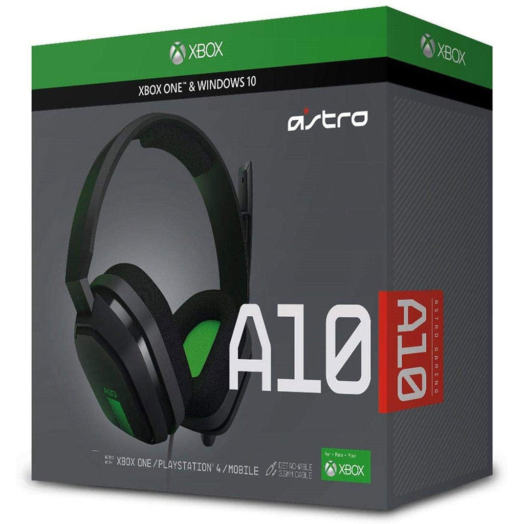 Astro Gaming Astro A10 Wired Gaming Headset (Gray/Green) Xbox One