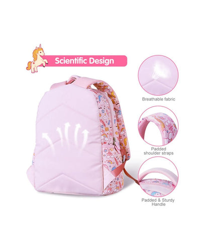 Nohoo - 16" Unicorn School Backpack - Pink