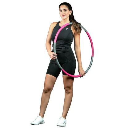 Axox Fitness Hula Hoop - Pink Grey