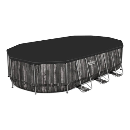 Bestway - Power Steel Oval Pool 6.10x3.66x1.22m 5611R