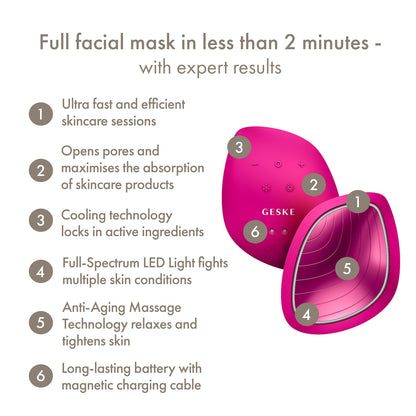 Geske Sonic Warm & Cool Mask | 9 IN 1 (Magenta)