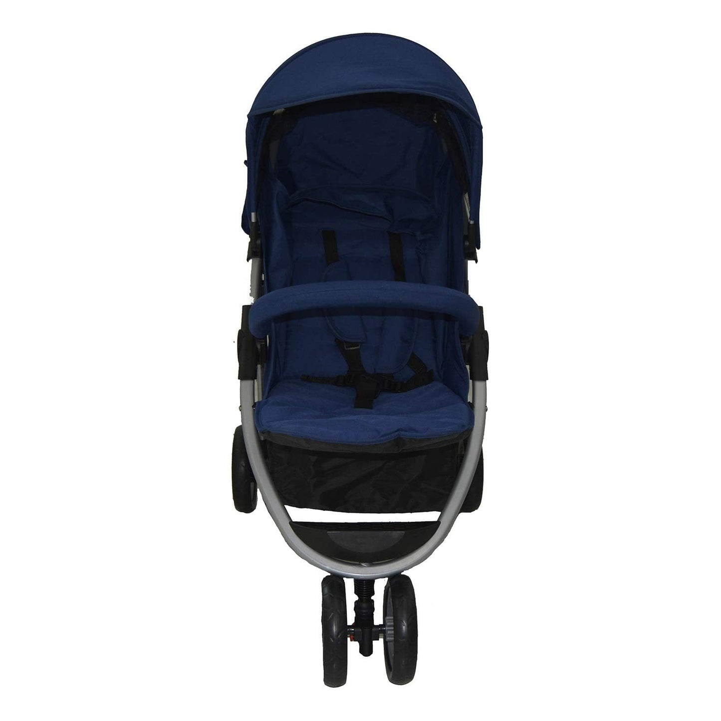 Baby's Club Babies Baby's Club Comfort 3 - Wheel Stroller, 4-Step Reclining Backrest Seat - Navy Blue