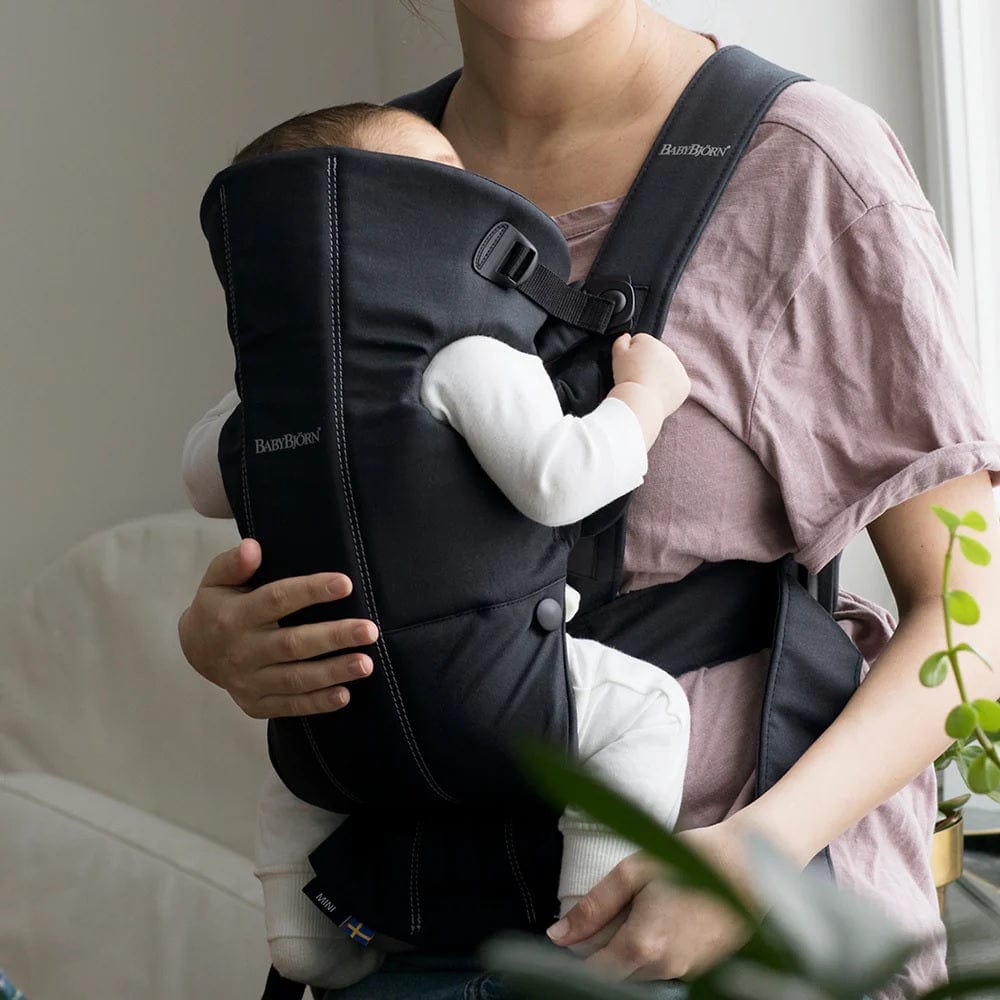 BabyBjorn Babies Babybjorn Baby Carrier Mini Cotton - Black