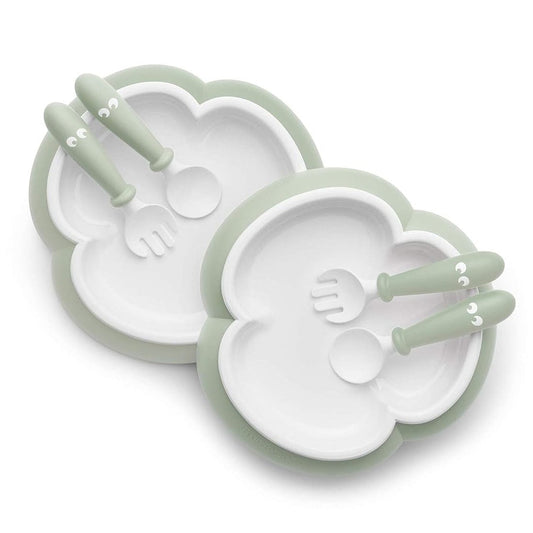 BabyBjorn Babies BabyBjorn Baby Plate Set - Powder Green