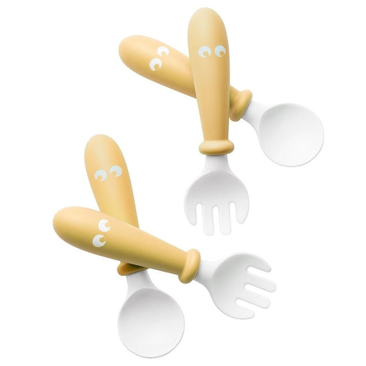 BabyBjorn Babies BabyBjorn Baby Spoon and Fork - Powder Yellow