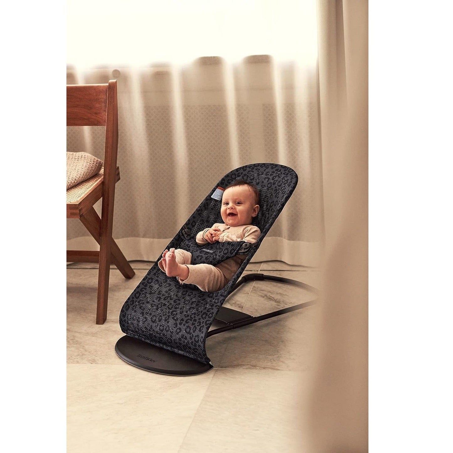 BabyBjorn Babies BabyBjorn Bouncer Bliss Mesh - Anthracite/Leopard