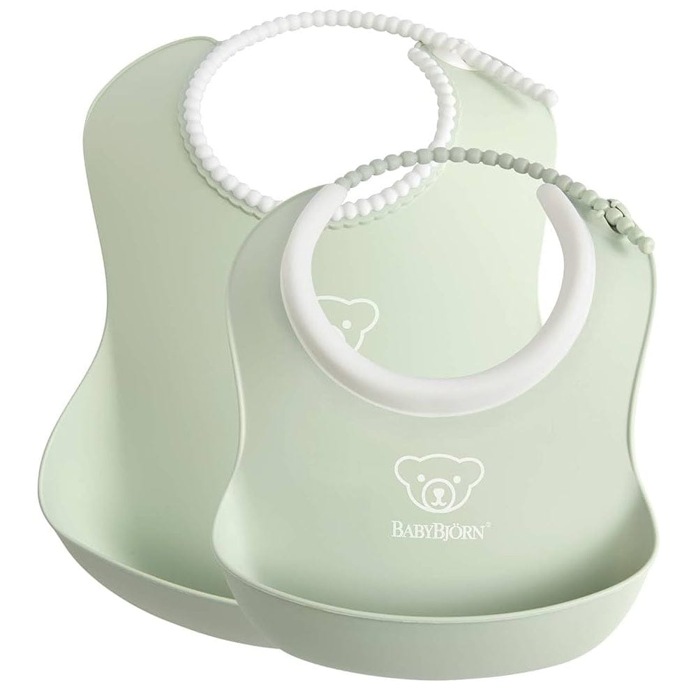 BabyBjorn Babies BabyBjorn Feeding Bib Set - Powder Green