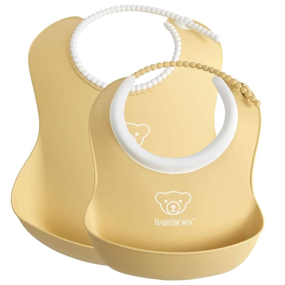 BabyBjorn Babies BabyBjorn Feeding Bib Set - Powder Yellow